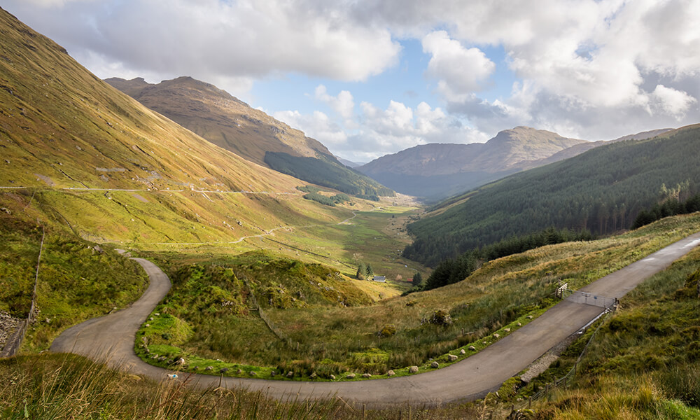 road in scotland